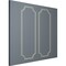 Ekena Millwork 28-in. W x 72-in. H Foster Running Coin Panel Moulding Kit Double Panel PMLKFO28X72B - alternate 6